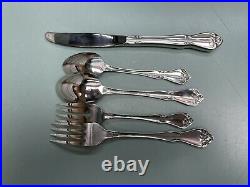 SERVICE FOR 8 Oneida Rogers Rose Flatware Forks, Spoons, Knives