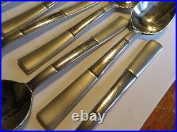 SET 10 Oneida ECHO Stainless Glossy Frosted Flatware 18/10 TEASPOONS SALAD SUGA