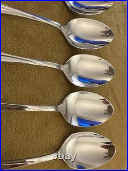 SET OF (7) ONEIDA Deluxe GOLDEN CALLA LILY TEASPOONS Stainless Flatware