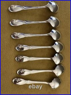 SET OF (7) ONEIDA Deluxe GOLDEN CALLA LILY TEASPOONS Stainless Flatware