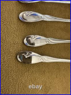 SET OF (7) ONEIDA Deluxe GOLDEN CALLA LILY TEASPOONS Stainless Flatware