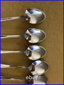 SET OF (7) ONEIDA Deluxe GOLDEN CALLA LILY TEASPOONS Stainless Flatware
