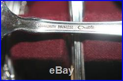 Service For 12 98 Pcs ONEIDA LOUISIANA Stainless Steel Flatware With Box