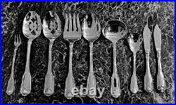 Service For 12 Oneida Classic Shell Stainless Flatware CUBE Mark USA Made 69pc