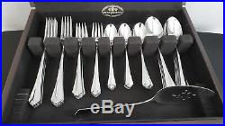 Service For 12 Oneida Juilliard Stainless Flatware Cube Mark USA Never Used