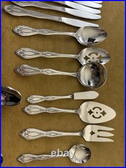 Service For 7 +Serving Set & Xtras Oneida Oneidaware ANTHEM Stainless Flatware