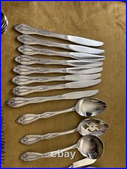 Service For 7 +Serving Set & Xtras Oneida Oneidaware ANTHEM Stainless Flatware