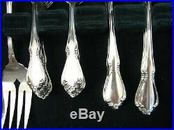 Service for 12 Oneidacraft Deluxe Stainless Flatware Chateau Pattern Oneida