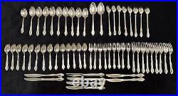 Service for 8 (6 pc each) Oneida Stainless MANSION PARK Plus Extra 71 pc withBox