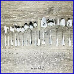 Set/94 Pc Oneida Colonial Distinction Deluxe HH Stainless with Crab Forks, Serving