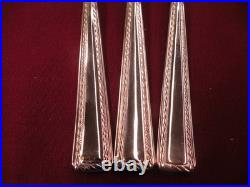 Set Of 3 Oneida Flourish Salad Forks 18/10 Stainless Steel Flatware 6 7/8