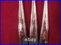 Set Of 3 Oneida Flourish Salad Forks 18/10 Stainless Steel Flatware 6 7/8