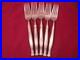 Set Of 5 Dinner Forks Oneida Act II Satin Cube Stainless Steel Flatware 8