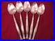 Set Of 5 Teaspoons Oneida ACT II Satin Cube Mark Stainless Flatware 6 1/2