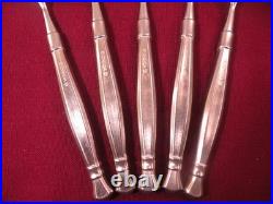 Set Of 5 Teaspoons Oneida ACT II Satin Cube Mark Stainless Flatware 6 1/2