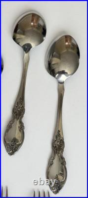 Set Of 53 Oneida Louisiana Forks-Knives-Spoons-Serving Community Stainless USA