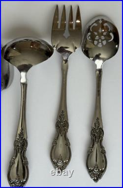 Set Of 53 Oneida Louisiana Forks-Knives-Spoons-Serving Community Stainless USA