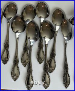 Set Of 53 Oneida Louisiana Forks-Knives-Spoons-Serving Community Stainless USA