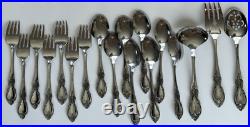 Set Of 53 Oneida Louisiana Forks-Knives-Spoons-Serving Community Stainless USA