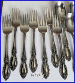 Set Of 53 Oneida Louisiana Forks-Knives-Spoons-Serving Community Stainless USA
