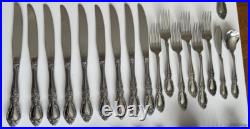 Set Of 53 Oneida Louisiana Forks-Knives-Spoons-Serving Community Stainless USA