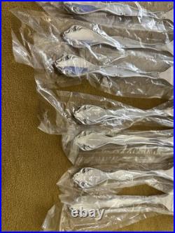 Set Of 7 Oneida USA Cantata DINNER FORKS Glossy Stainless, ? UNUSED NIP