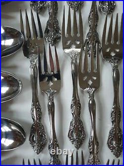 Set for 12 76 Pc MICHELANGELO Oneida Stainless Flatware Spoons Forks Knives