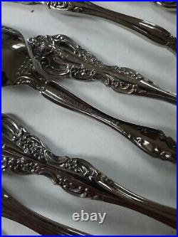 Set for 12 76 Pc MICHELANGELO Oneida Stainless Flatware Spoons Forks Knives