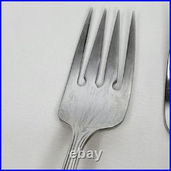 Set of 11 Oneida Deluxe Alexis Stainless 6 3/4 Salad Forks Flatware Ribbon