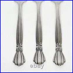 Set of 11 Oneida Deluxe Alexis Stainless 6 3/4 Salad Forks Flatware Ribbon