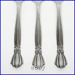 Set of 11 Oneida Deluxe Alexis Stainless 6 3/4 Salad Forks Flatware Ribbon