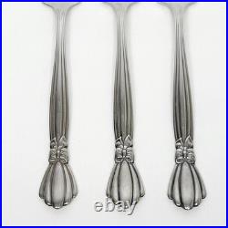 Set of 11 Oneida Deluxe Alexis Stainless 6 3/4 Salad Forks Flatware Ribbon