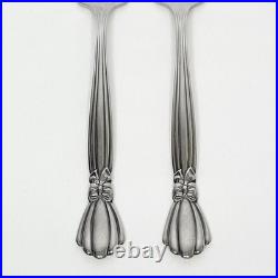 Set of 11 Oneida Deluxe Alexis Stainless 6 3/4 Salad Forks Flatware Ribbon