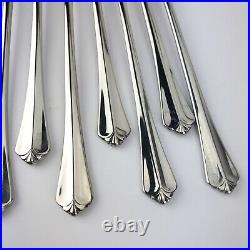 Set of 11 Oneida Juilliard Cocktail Forks Stainless18/10 Glossy Flatware Cube
