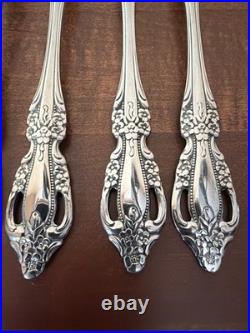 Set of 12 Oneida Distinction Deluxe HH Raphael Stainless Dinner Forks 7.25
