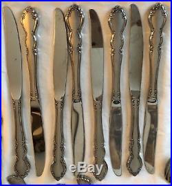Set of 46 ONEIDA 18/8 Stainless 8 Place Settings 6 Serving Flatware SATIN DOVER