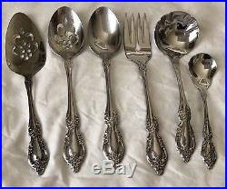 Set of 46 ONEIDA Deluxe Stainless 8 Place Settings 6 Serving Flatware RAPHAEL