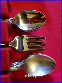 Set of 52 Oneida BRAHMS Stainless Steel Flatware with Case