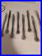 Set of 8 Oneida Deluxe ALEXIS Stainless Dinner Knives Flatware Ribbon