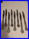 Set of 8 Oneida Deluxe ALEXIS Stainless Dinner Knives Flatware Ribbon