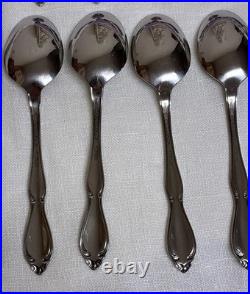Stainless Oneida Deluxe vintage flatware set 20 pc service for 4 STRATHMORE