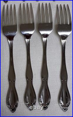 Stainless Oneida Deluxe vintage flatware set 20 pc service for 4 STRATHMORE