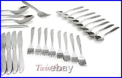 Stainless steel ONEIDA TWIN STAR FLATWARE SET 46 pc MCM good shape