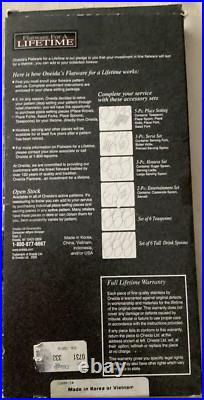 TARAZA Oneida Stainless 5 Piece Place Setting (s) Unused Vietnam Glossy Flatware