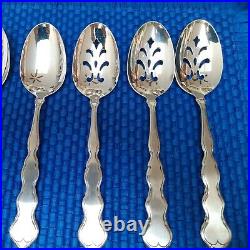 Unused 7 Oneida VALERIE Distinction Deluxe HH Serving Spoons Stainless