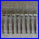 VINTAGE Oneida Act II Stainless Flatware Salad Forks Set of 8 Cube Mark
