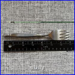 VINTAGE Oneida Act II Stainless Flatware Salad Forks Set of 8 Cube Mark