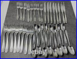 VNTG Oneida FLORENCE Stainless Flatware SERVICE for 8 Silveware Lot 40 Pieces