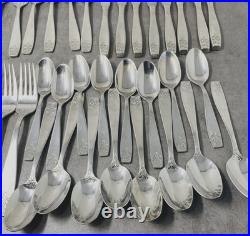 VNTG Oneida FLORENCE Stainless Flatware SERVICE for 8 Silveware Lot 40 Pieces