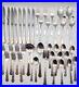 VTG 41 Piece ASHMORE Oneida Stainless Burnished Floral Handle Flatware Lot